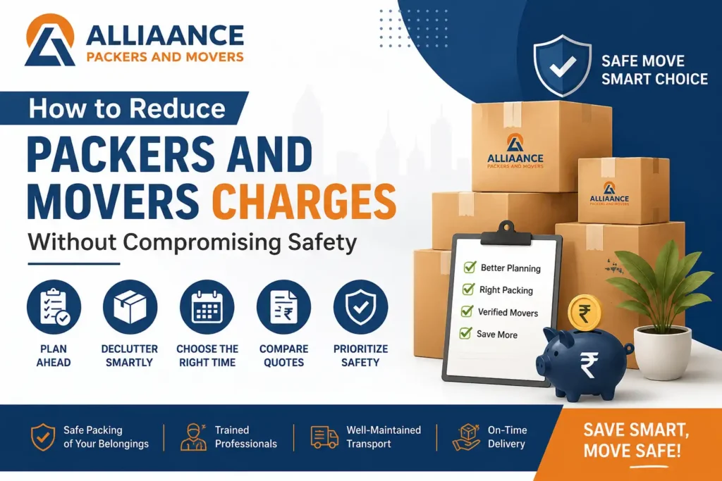 How to Reduce Packers and Movers Charges Without Compromising Safety